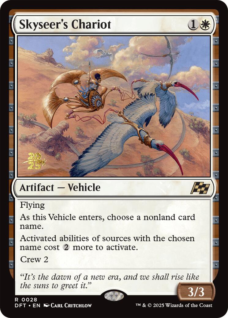 Skyseer's Chariot [Aetherdrift Prerelease Promos] | Rook's Games and More