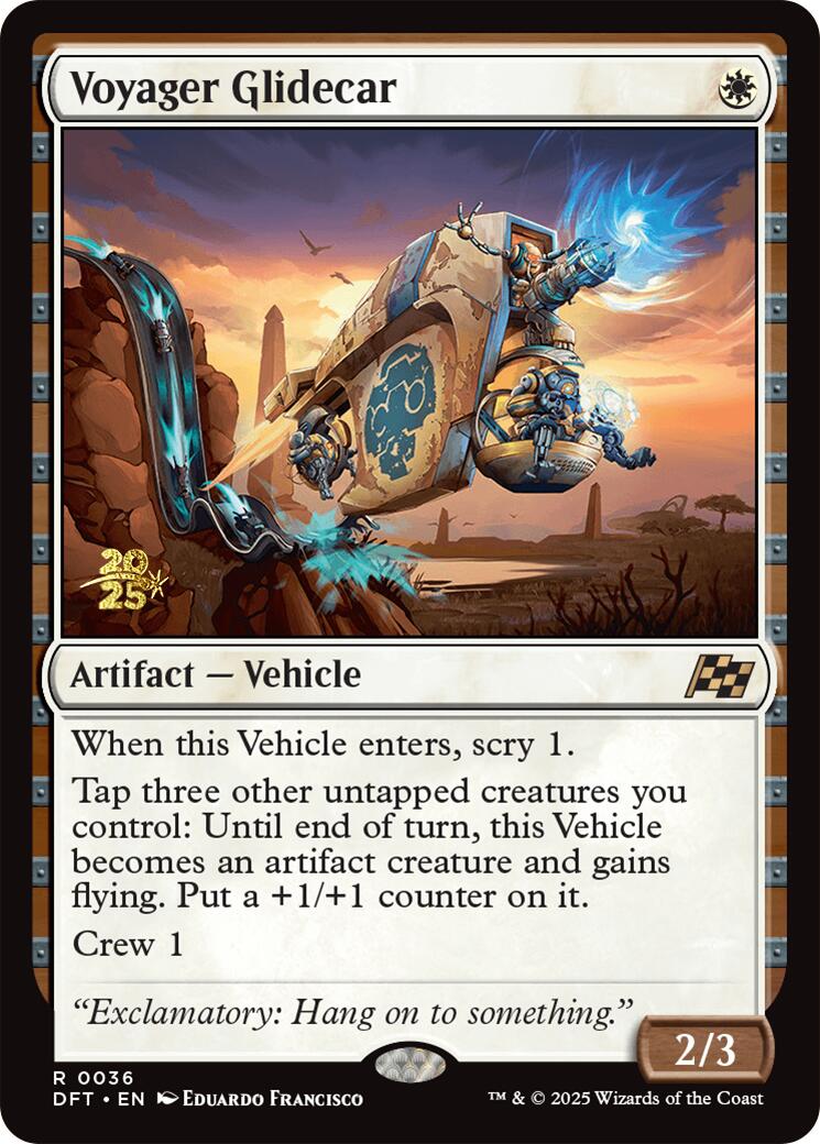 Voyager Glidecar [Aetherdrift Prerelease Promos] | Rook's Games and More