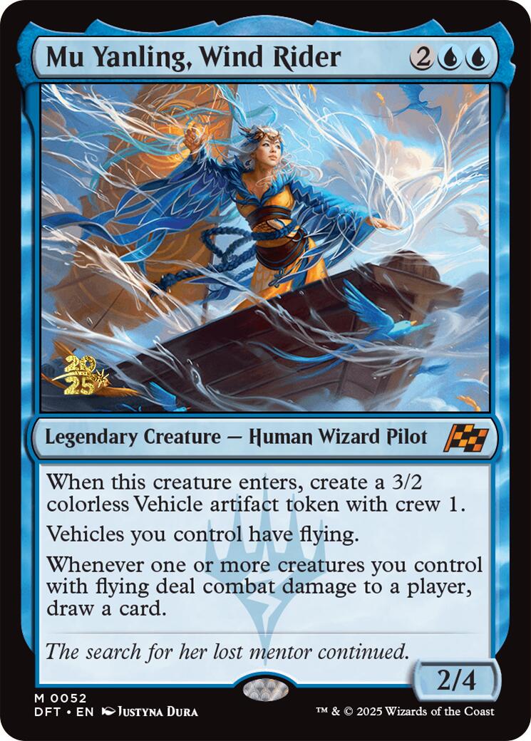 Mu Yanling, Wind Rider [Aetherdrift Prerelease Promos] | Rook's Games and More