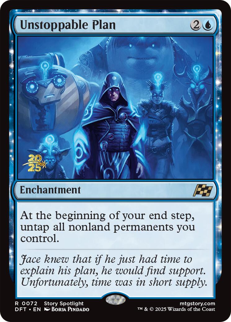 Unstoppable Plan [Aetherdrift Prerelease Promos] | Rook's Games and More