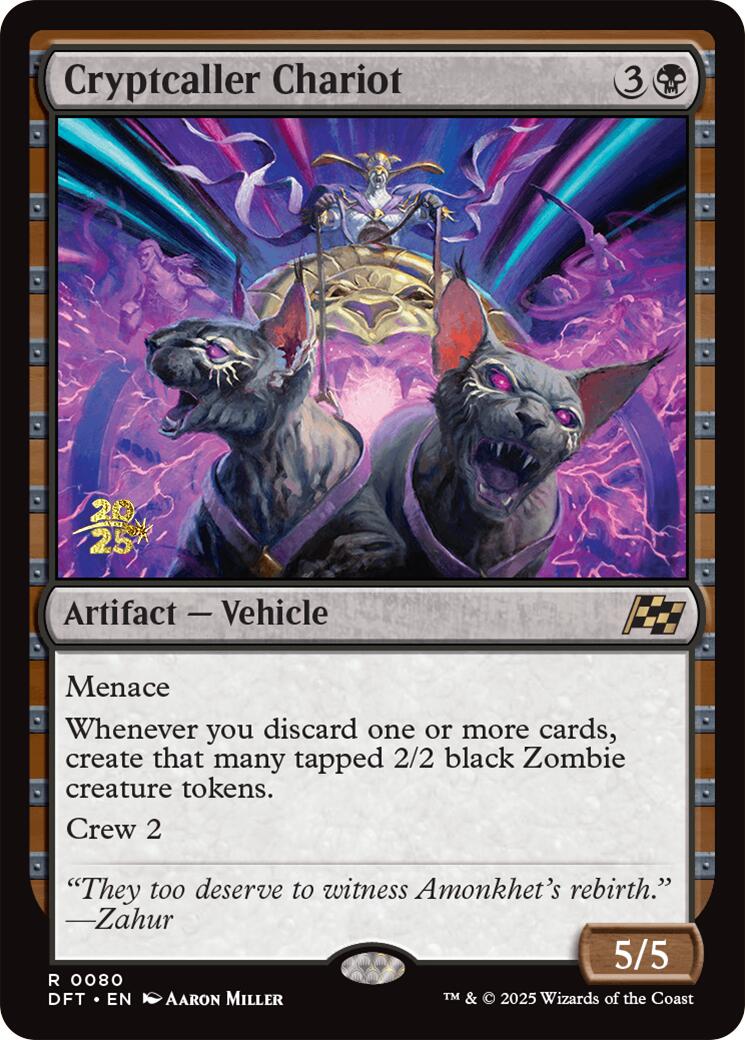 Cryptcaller Chariot [Aetherdrift Prerelease Promos] | Rook's Games and More