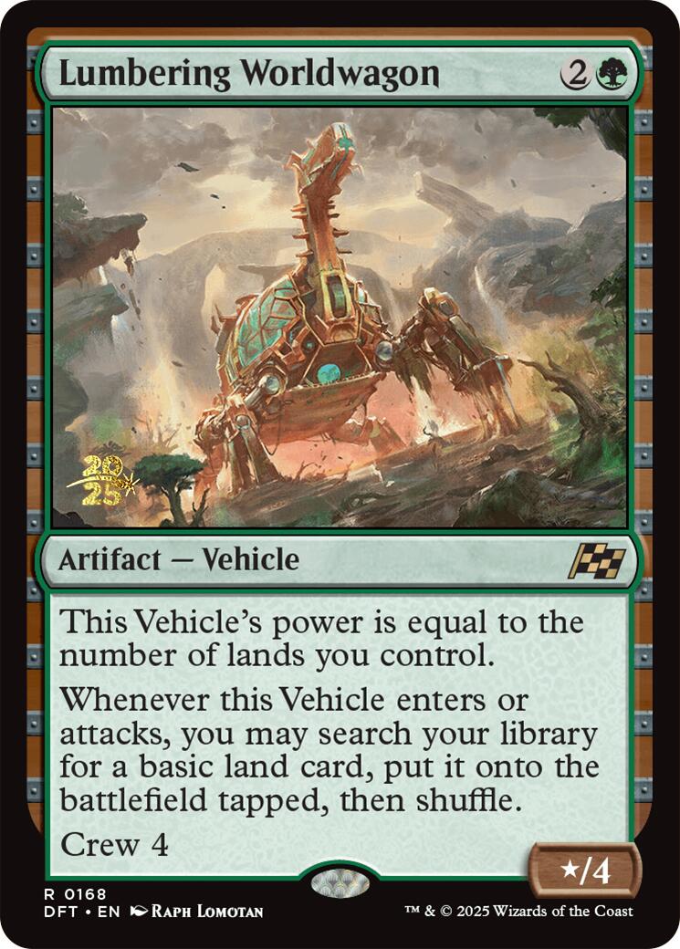 Lumbering Worldwagon [Aetherdrift Prerelease Promos] | Rook's Games and More