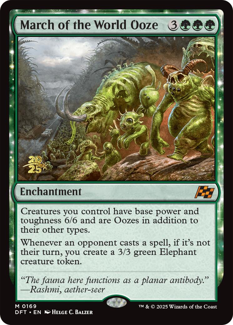 March of the World Ooze [Aetherdrift Prerelease Promos] | Rook's Games and More