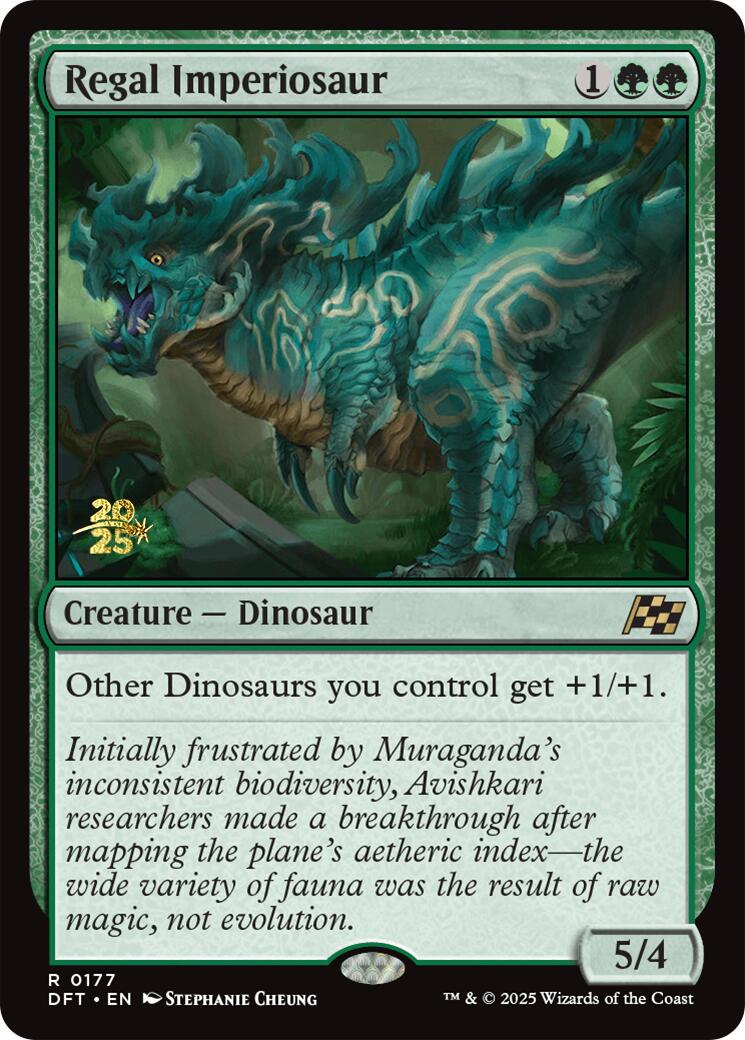 Regal Imperiosaur [Aetherdrift Prerelease Promos] | Rook's Games and More