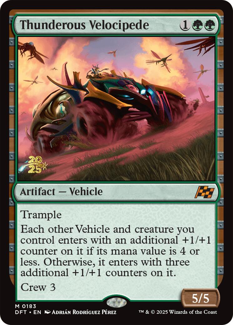 Thunderous Velocipede [Aetherdrift Prerelease Promos] | Rook's Games and More