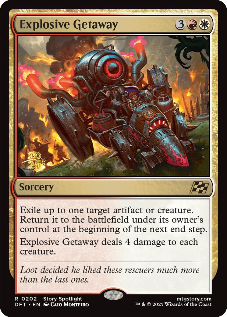 Explosive Getaway [Aetherdrift Prerelease Promos] | Rook's Games and More