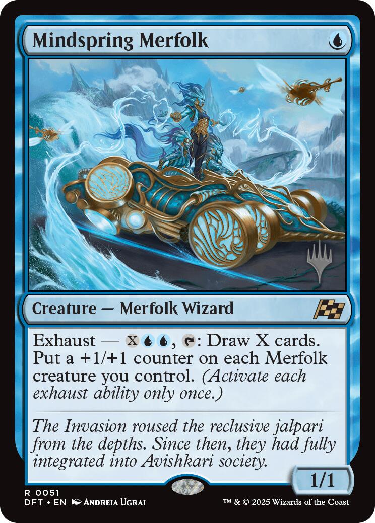 Mindspring Merfolk [Aetherdrift Promos] | Rook's Games and More