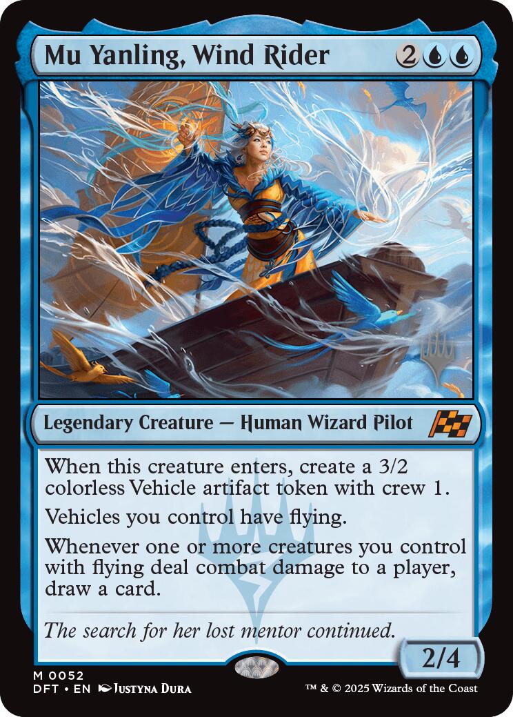 Mu Yanling, Wind Rider (Promo Pack) [Aetherdrift Promos] | Rook's Games and More