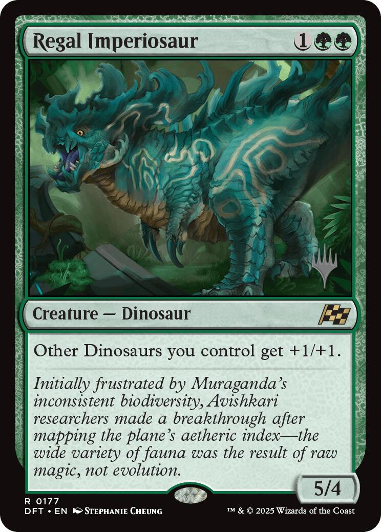 Regal Imperiosaur (Promo Pack) [Aetherdrift Promos] | Rook's Games and More