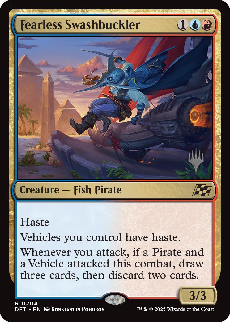 Fearless Swashbuckler (Promo Pack) [Aetherdrift Promos] | Rook's Games and More