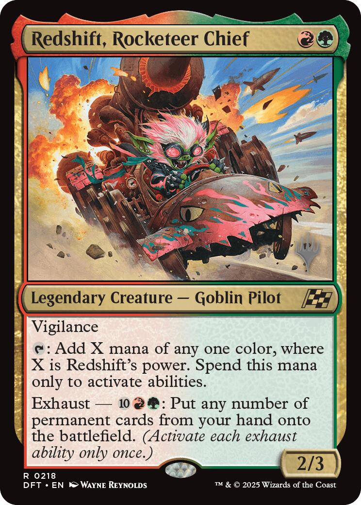 Redshift, Rocketeer Chief [Aetherdrift Promos] | Rook's Games and More