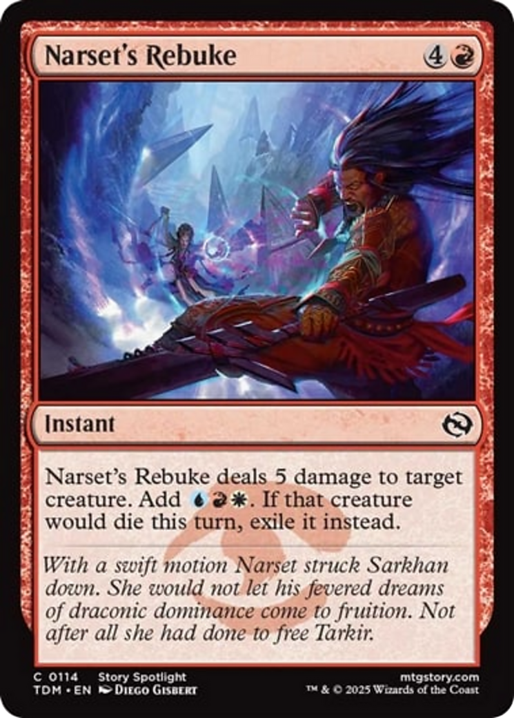 Narset's Rebuke [Tarkir: Dragonstorm] | Rook's Games and More