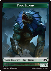 Frog Lizard // Dragon (0014) Double-Sided Token [Tarkir: Dragonstorm Commander Tokens] | Rook's Games and More