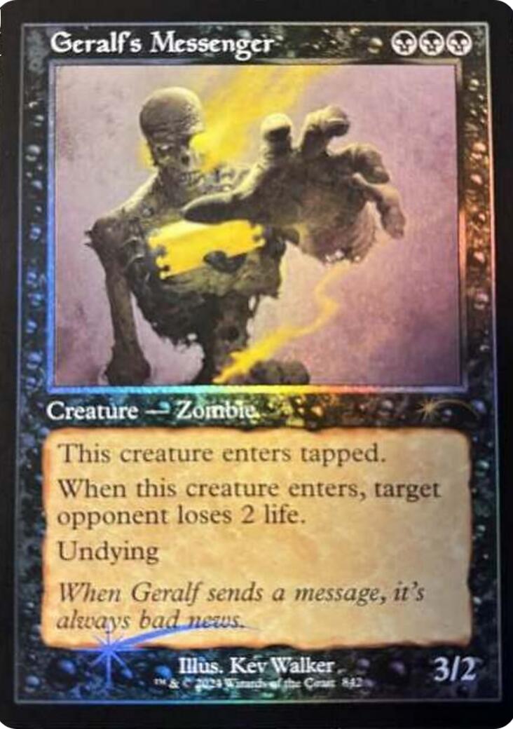 Geralf's Messenger (842) (Retro Frame) [Secret Lair Drop Series] | Rook's Games and More