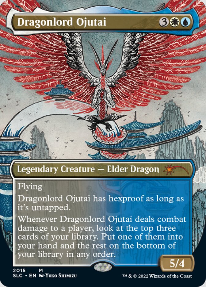 Dragonlord Ojutai (Borderless) [Secret Lair Countdown Kit] | Rook's Games and More