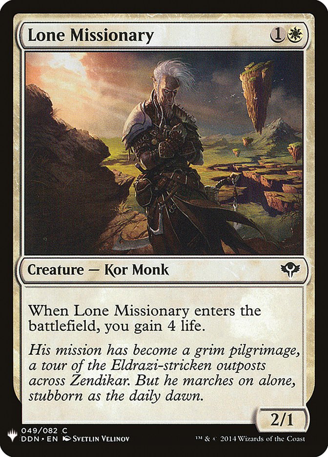 Lone Missionary [Mystery Booster] | Rook's Games and More