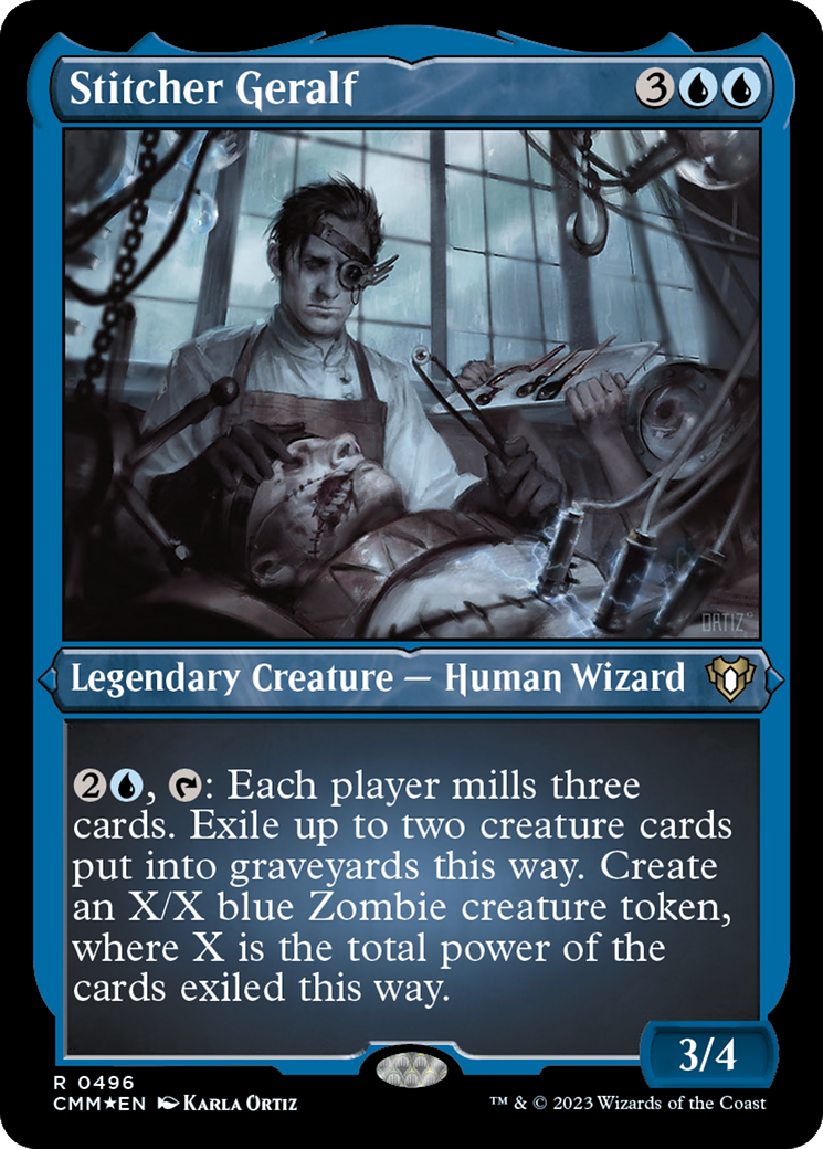 Stitcher Geralf (Foil Etched) [Commander Masters] | Rook's Games and More
