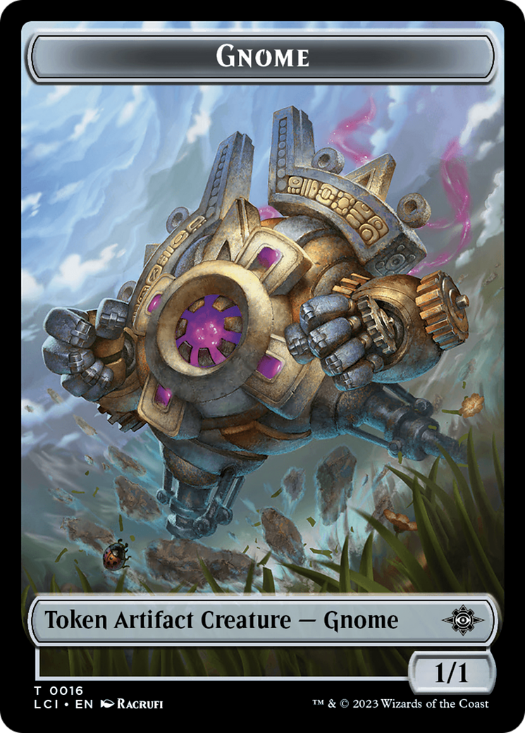 Gnome // Gnome Soldier Double-Sided Token [The Lost Caverns of Ixalan Tokens] | Rook's Games and More