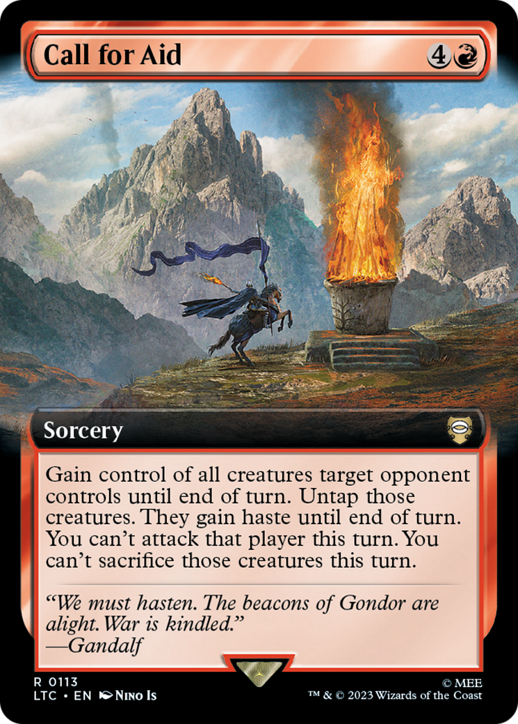 Call for Aid (Extended Art) [The Lord of the Rings: Tales of Middle-Earth Commander] | Rook's Games and More