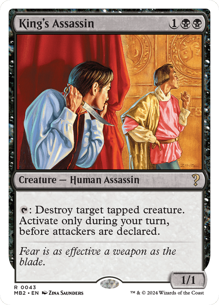 King's Assassin (White Border) [Mystery Booster 2] | Rook's Games and More