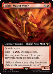 Sabin, Master Monk (Extended Art) [FINAL FANTASY Commander]