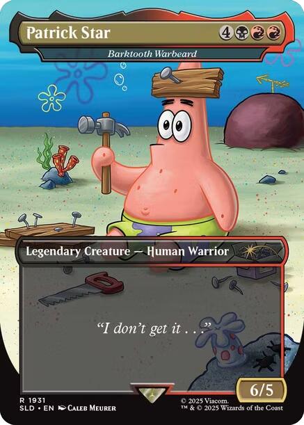 Patrick Star - Barktooth Warbeard [Secret Lair Drop Series] | Rook's Games and More