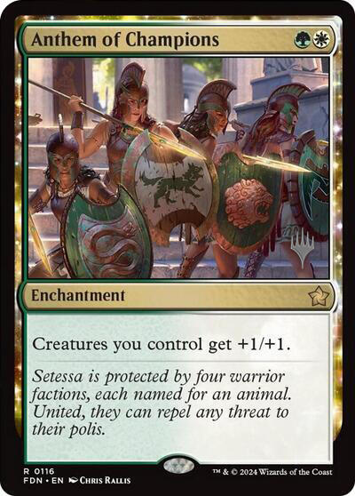 Anthem of Champions (Promo Pack) [Foundations Promos] | Rook's Games and More