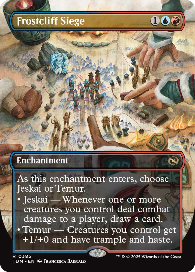 Frostcliff Siege (Borderless) [Tarkir: Dragonstorm] | Rook's Games and More