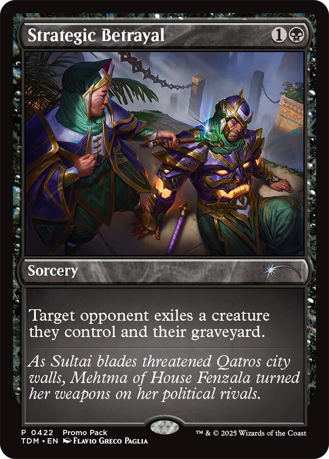 Strategic Betrayal [Tarkir: Dragonstorm Promos] | Rook's Games and More