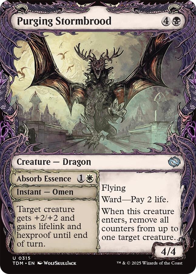 Purging Stormbrood (Showcase) [Tarkir: Dragonstorm] | Rook's Games and More