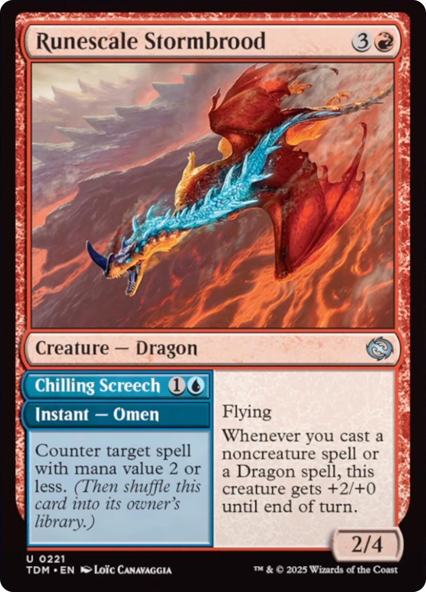 Runescale Stormbrood [Tarkir: Dragonstorm] | Rook's Games and More
