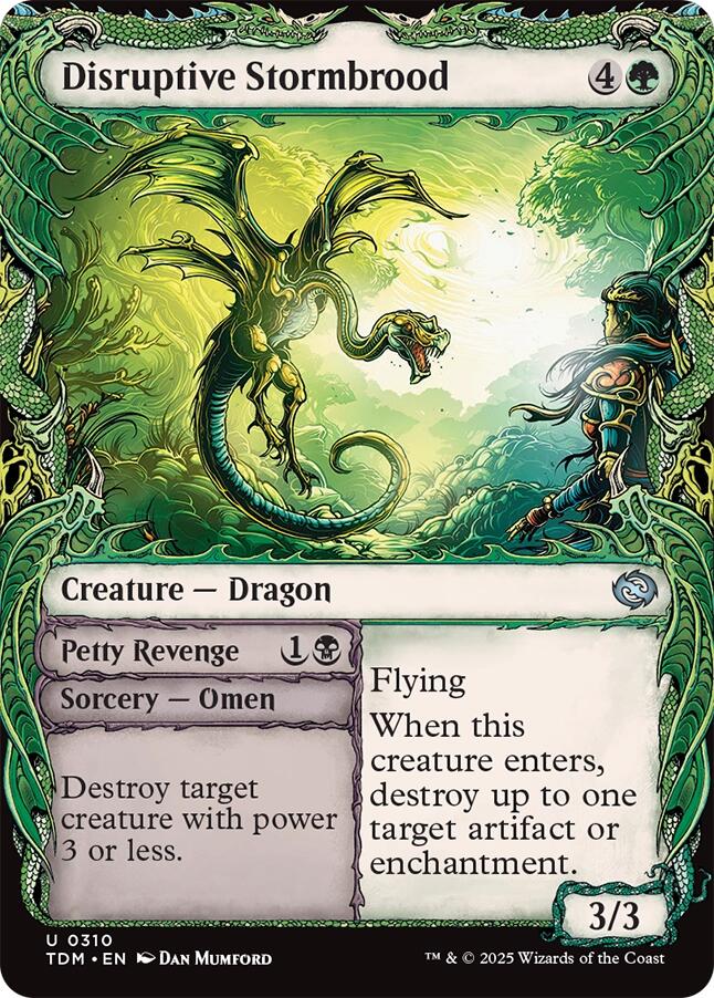Disruptive Stormbrood (Showcase) [Tarkir: Dragonstorm] | Rook's Games and More