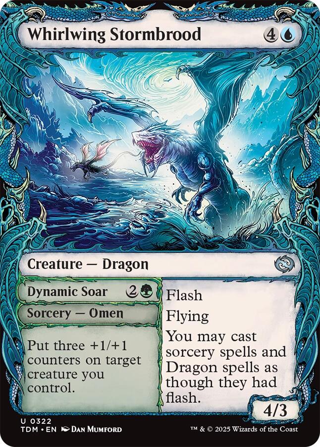 Whirlwing Stormbrood (Showcase) [Tarkir: Dragonstorm] | Rook's Games and More