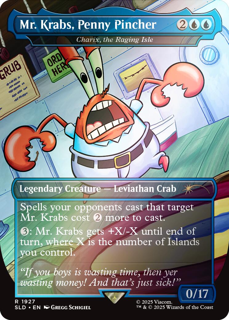 Mr. Krabs, Penny Pincher - Charix, the Raging Isle (Rainbow Foil) [Secret Lair Drop Series] | Rook's Games and More