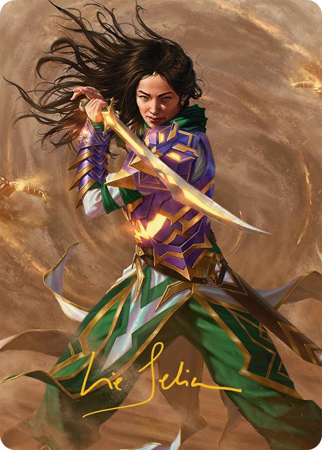Descendant of Storms Art Card (2/54) (Gold-Stamped Signature) [Tarkir: Dragonstorm Art Series] | Rook's Games and More