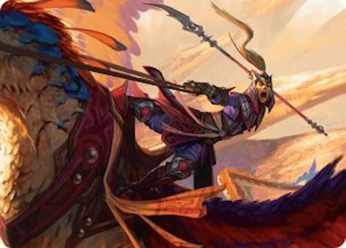 Dragonback Lancer Art Card (3/54) [Tarkir: Dragonstorm Art Series] | Rook's Games and More
