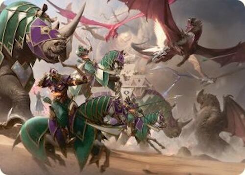 United Battlefront Art Card (5/54) [Tarkir: Dragonstorm Art Series] | Rook's Games and More