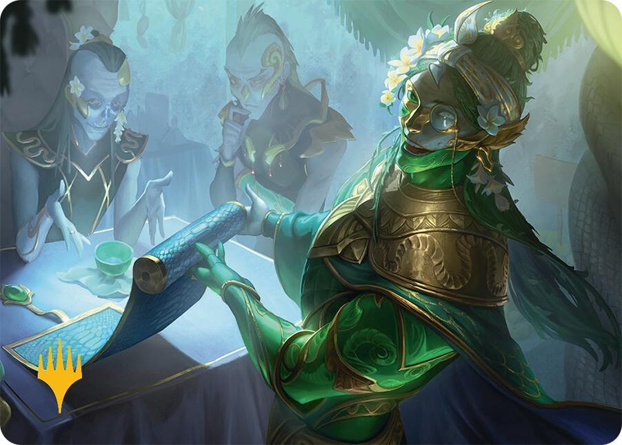Sibsig Appraiser Art Card (8/54) (Gold-Stamped Signature) [Tarkir: Dragonstorm Art Series] | Rook's Games and More