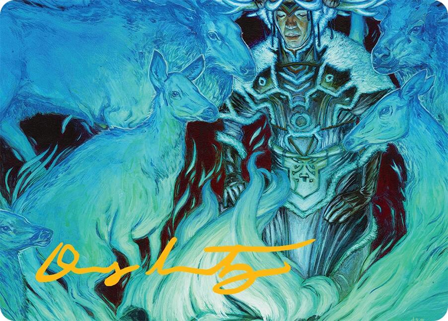 Unending Whisper Art Card (9/54) (Gold-Stamped Signature) [Tarkir: Dragonstorm Art Series] | Rook's Games and More