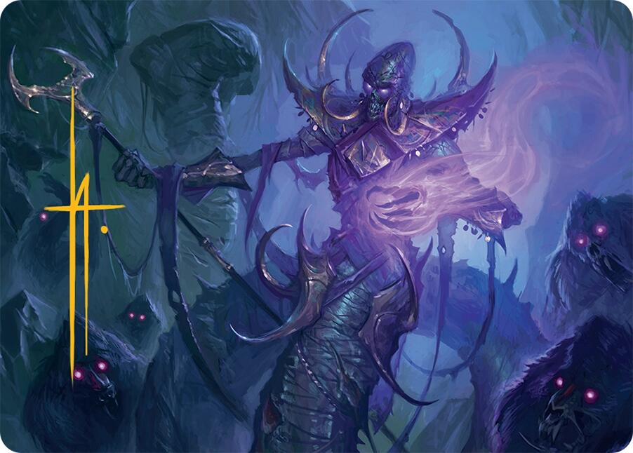 Sidisi, Regent of the Mire Art Card (14/54) (Gold-Stamped Signature) [Tarkir: Dragonstorm Art Series] | Rook's Games and More