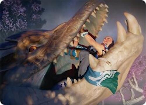 Jaws of Defeat Art Card (53/54) [Tarkir: Dragonstorm Art Series] | Rook's Games and More