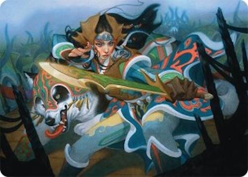 Eshki Dragonclaw Art Card (23/54) [Tarkir: Dragonstorm Art Series] | Rook's Games and More