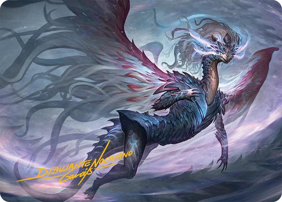 Shiko, Paragon of the Way Art Card (37/54) (Gold-Stamped Signature) [Tarkir: Dragonstorm Art Series] | Rook's Games and More