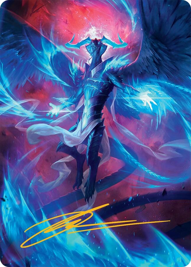 Ugin, Eye of the Storms Art Card (48/54) (Gold-Stamped Signature) [Tarkir: Dragonstorm Art Series] | Rook's Games and More