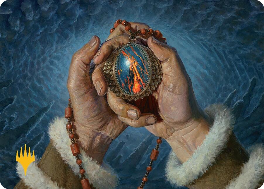 Mox Jasper Art Card (28/54) (Gold-Stamped) [Tarkir: Dragonstorm Art Series] | Rook's Games and More