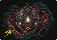 Mox Jasper Art Card (41/54) (Gold-Stamped Signature) [Tarkir: Dragonstorm Art Series]