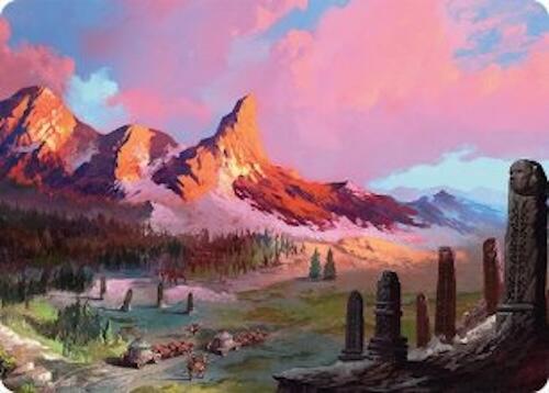 Rugged Highlands Art Card (29/54) [Tarkir: Dragonstorm Art Series] | Rook's Games and More