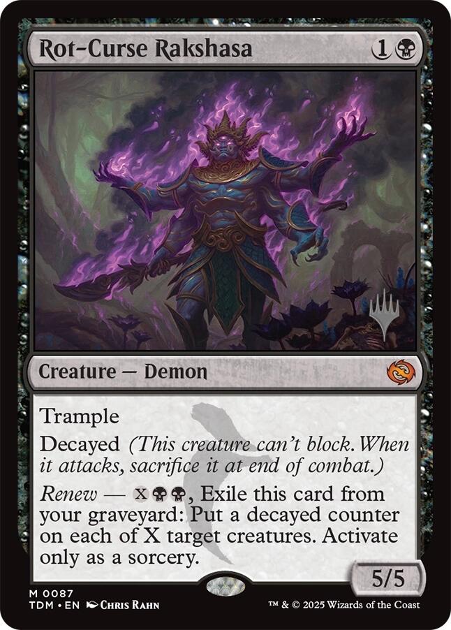 Rot-Curse Rakshasa [Tarkir: Dragonstorm Promos] | Rook's Games and More