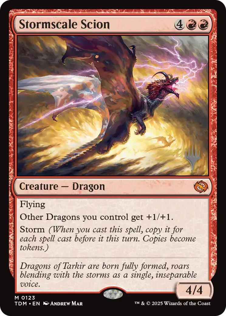 Stormscale Scion (Promo Pack) [Tarkir: Dragonstorm Promos] | Rook's Games and More