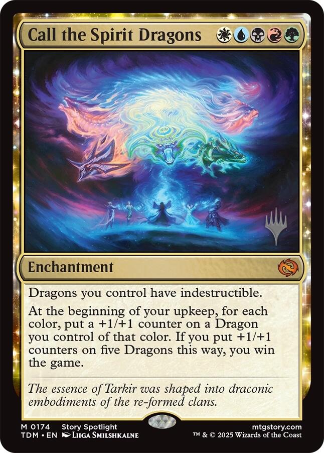 Call the Spirit Dragons [Tarkir: Dragonstorm Promos] | Rook's Games and More